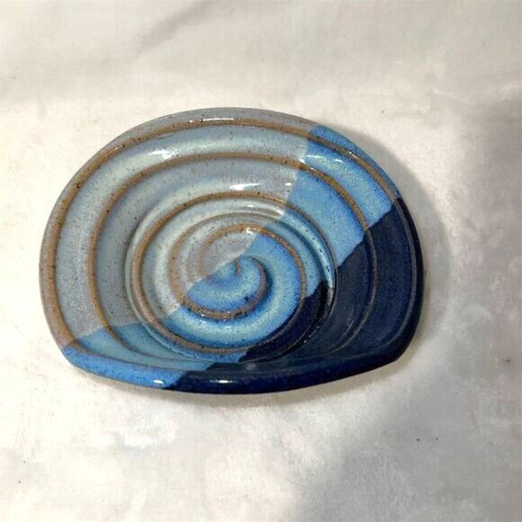 Merlin Handcrafted Blue Pottery Bowl - Picture 2 of 8